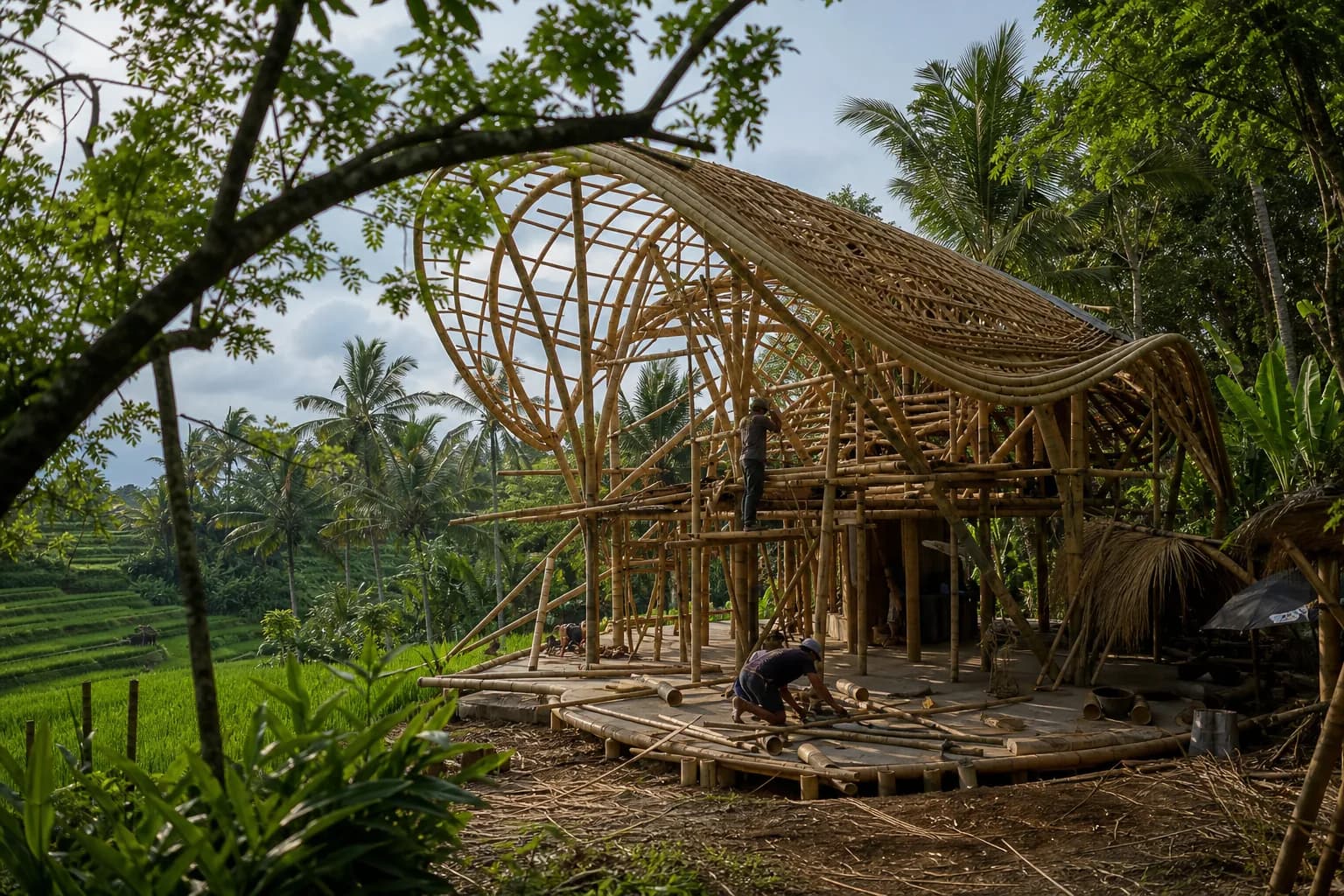Ubud Bamboo Structure Permits Fire Ratings Bali