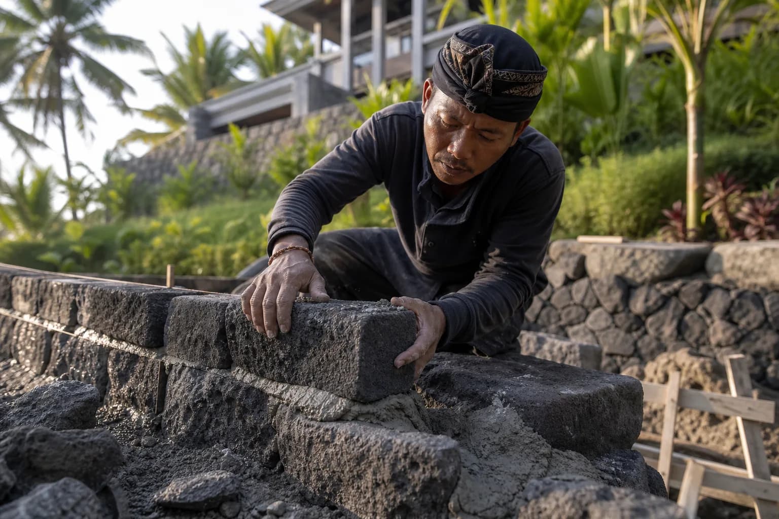 Ubud Retaining Wall Construction Cost Per Meter Bali