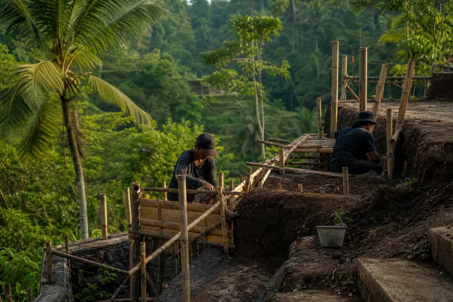 Ubud Slope Terracing Costs Soil Retention Engineering Bali