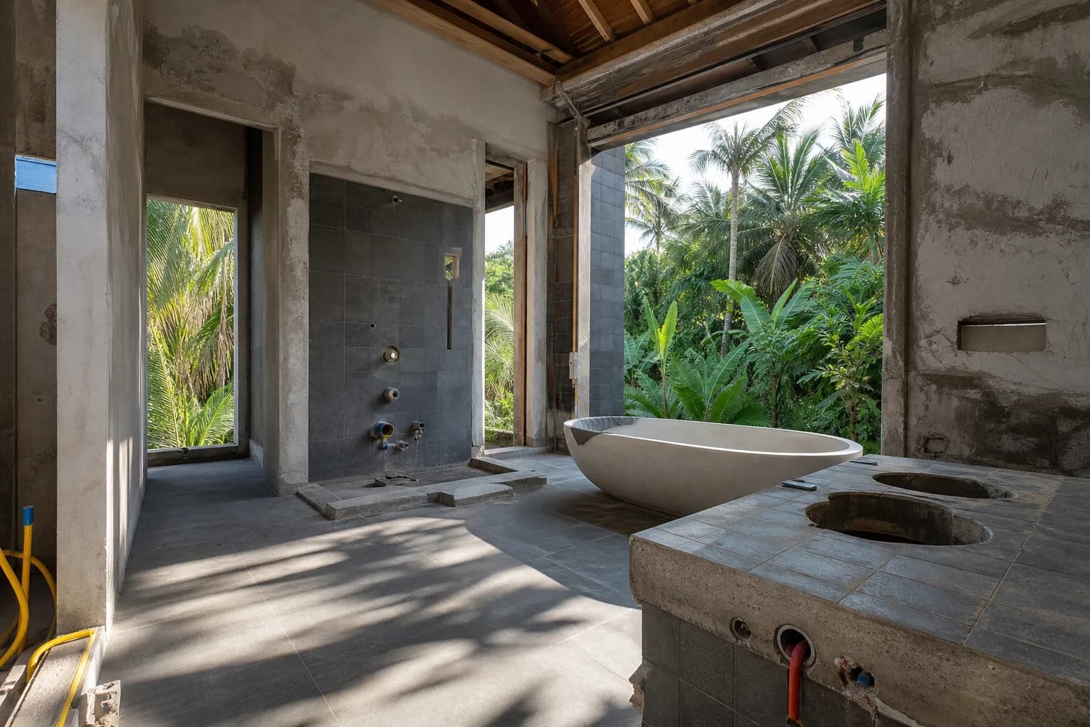 Wet-Area Plumbing Rough-In Tile in Bali Bathrooms: Tips