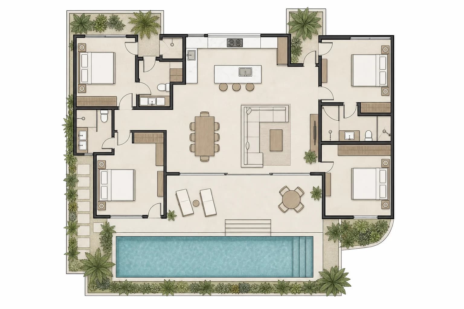 Ganga concept floor plan
