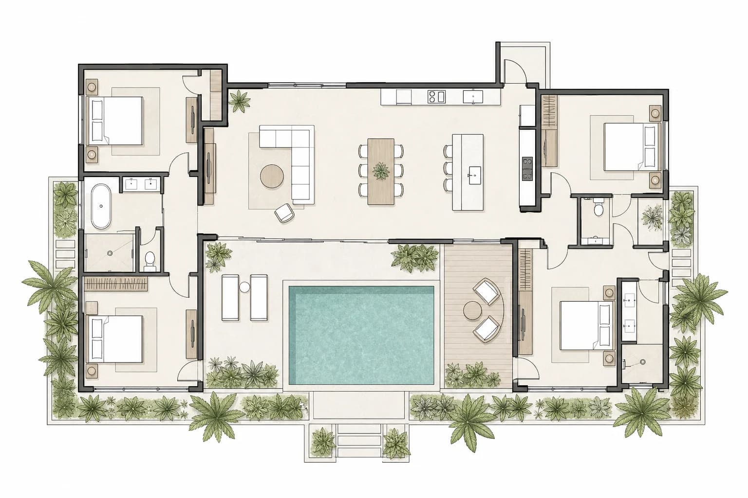 TALA FOUR concept floor plan