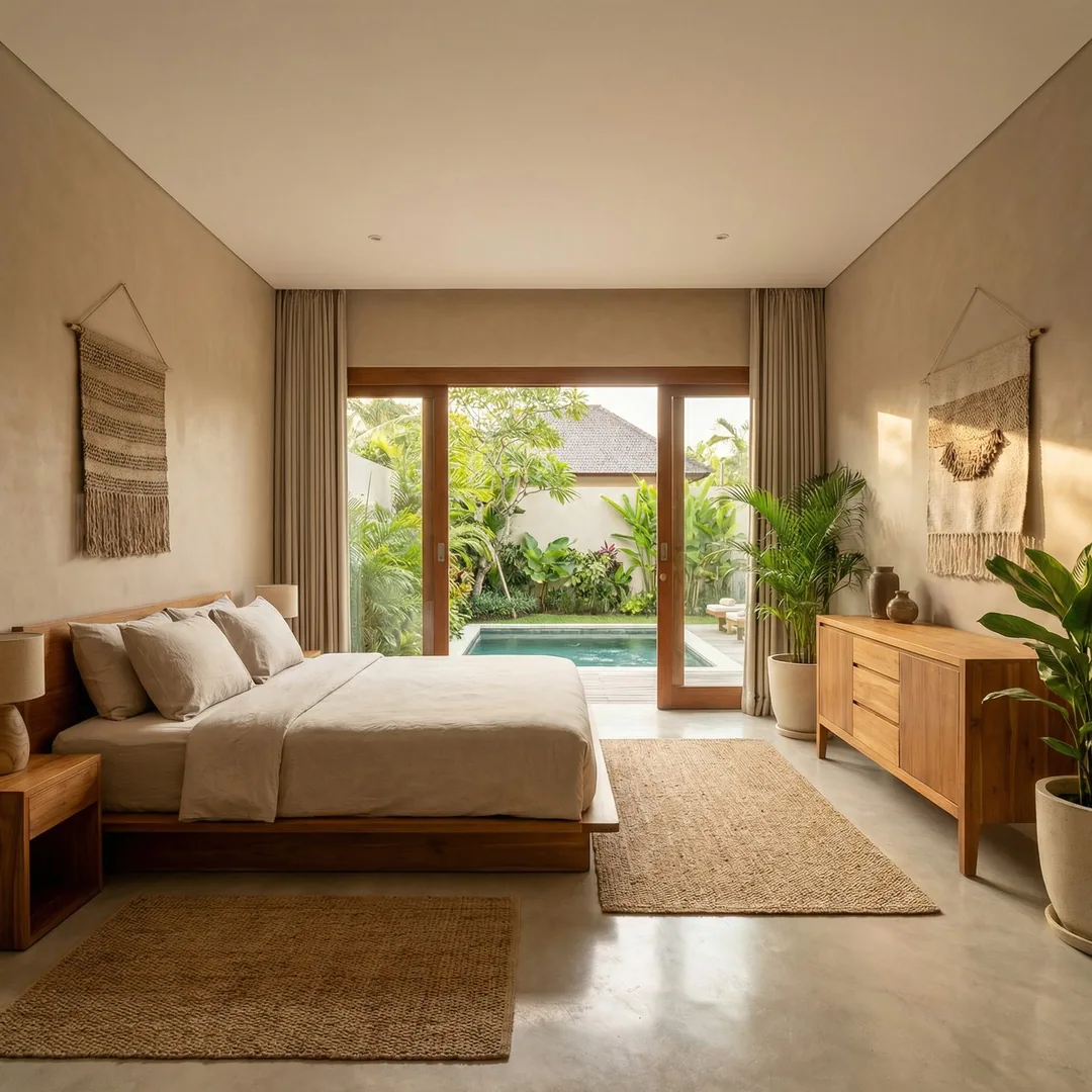 🛌 Master Bedroom | Tropical Minimalism

Bedroom design for Bali requires ventilation engineering, a