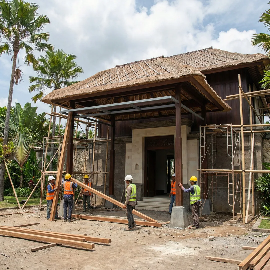 ☁️ ENTRANCE CANOPY | Door Protection Structure

Installing entrance canopy protects door from rain a