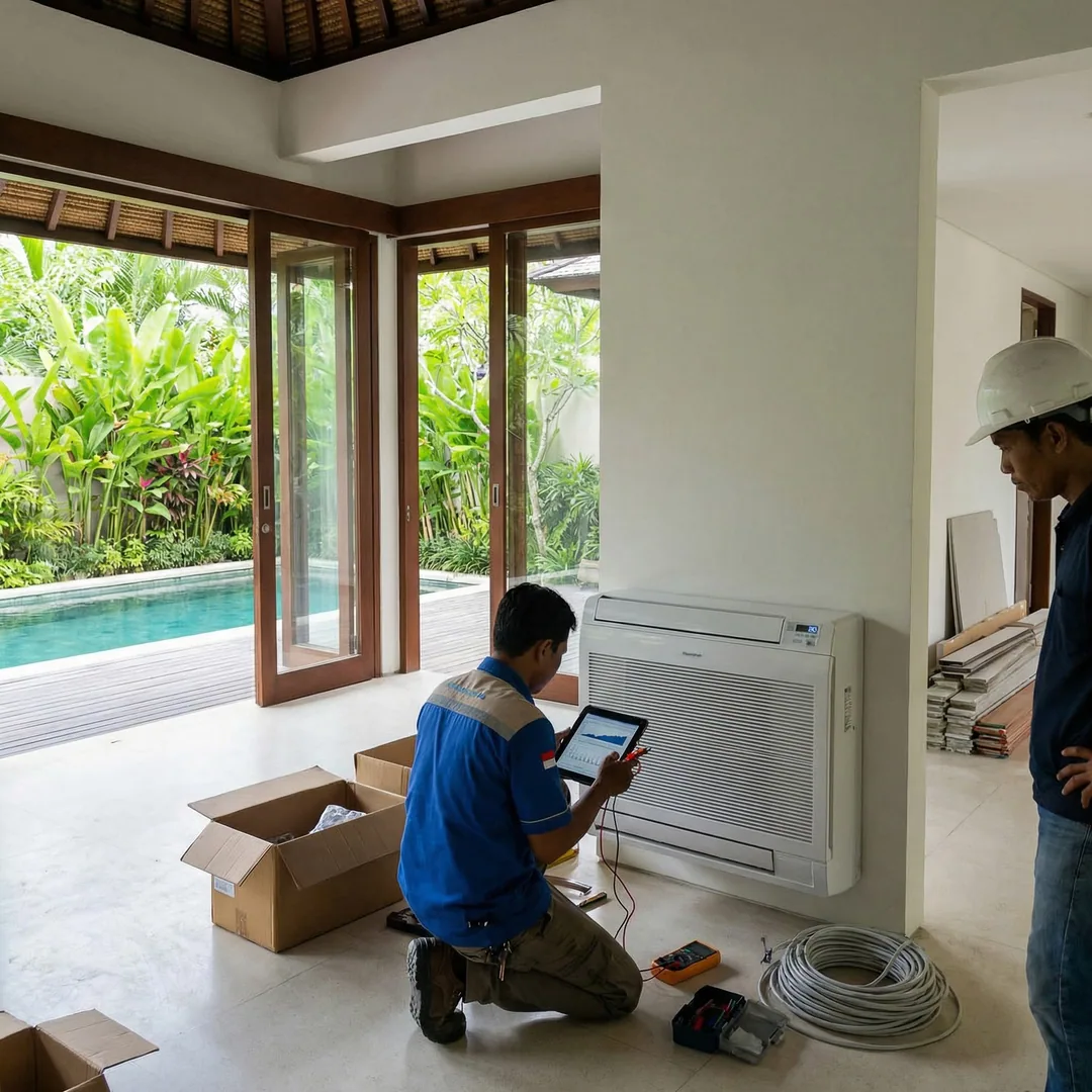 ❄️ AC SYSTEM TEST | Climate Control Commissioning

Technician testing AC performance in living room.