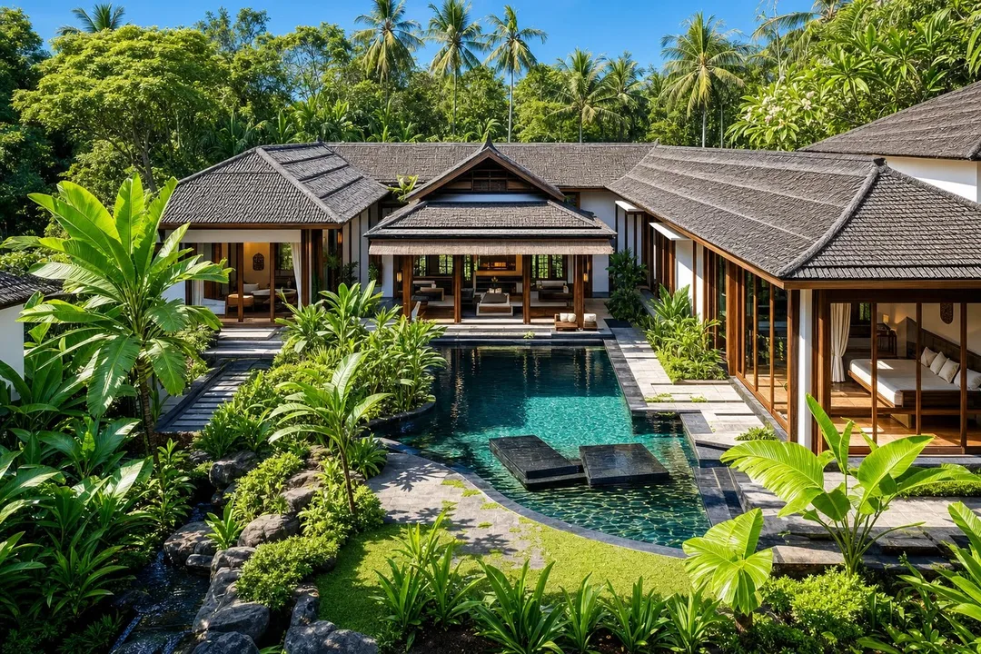 Discover the essence of luxury living at Vasudeva, an exquisite villa project in Bali.
Covering an area of 180 square