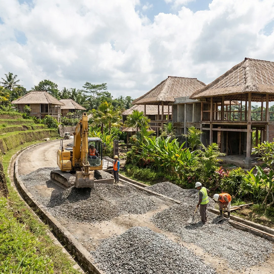 🛻 ACCESS ROAD CONSTRUCTION | Site Circulation

Building internal access roads with crushed stone ba