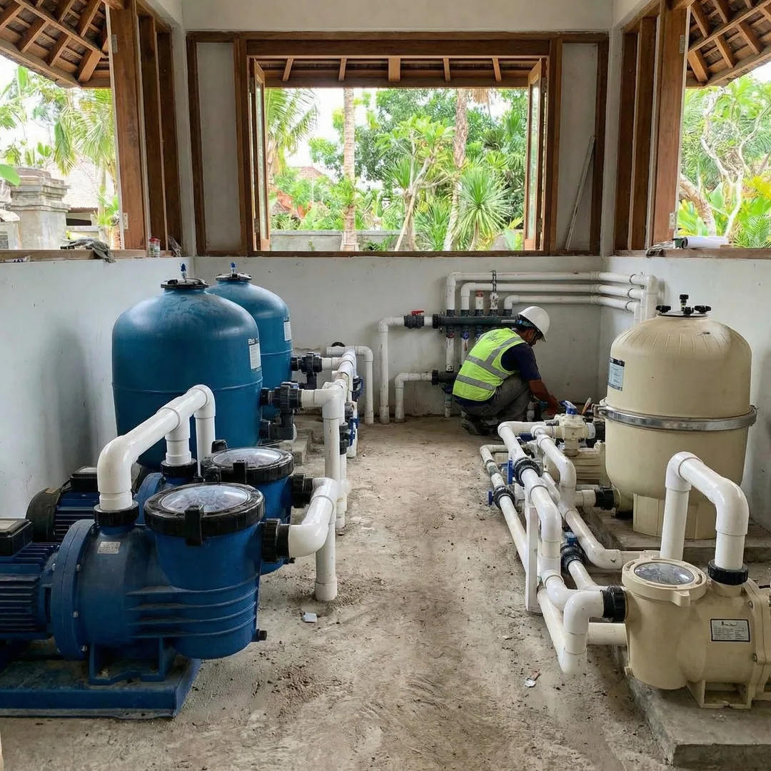🏊 POOL EQUIPMENT ROOM | Filtration & Pumps

Pool systems require pump sizing for pool volume, filte