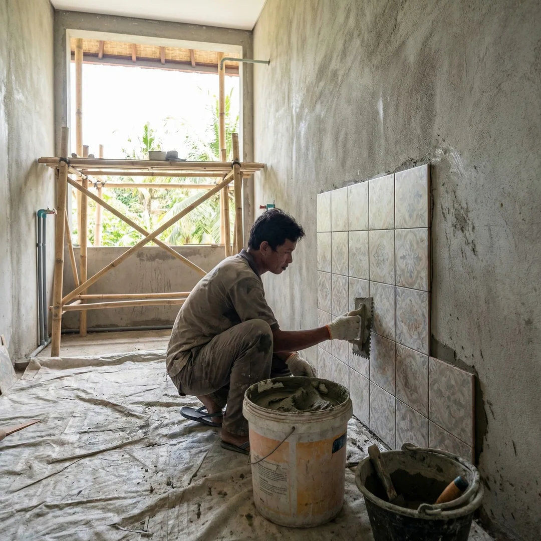 💟 BATHROOM WALL TILING | Ceramic Installation

Installing ceramic tiles in bathrooms requires water