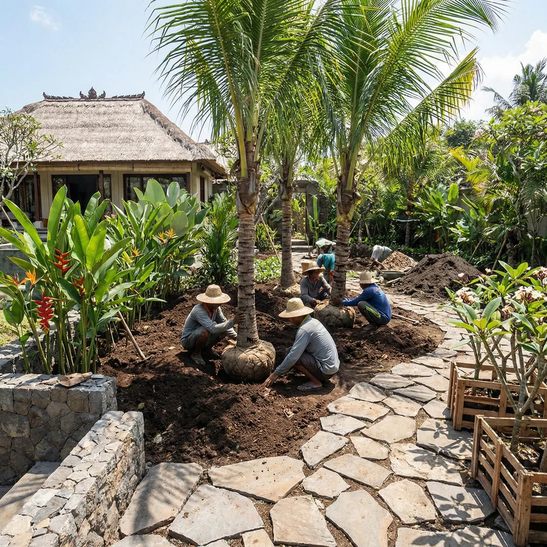 🌿 Tropical Landscaping | Engineering for Growth

Landscaping in Bali isn't just planting palms—it's