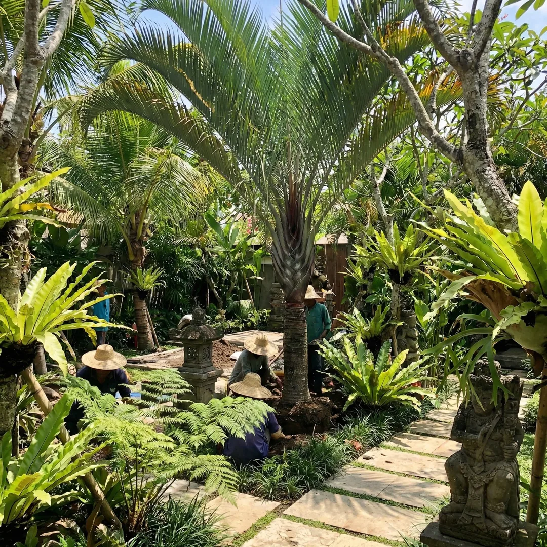 🌿 TROPICAL GARDEN | Landscaping Installation

Landscaping crew planting mature palms, exotic tropic