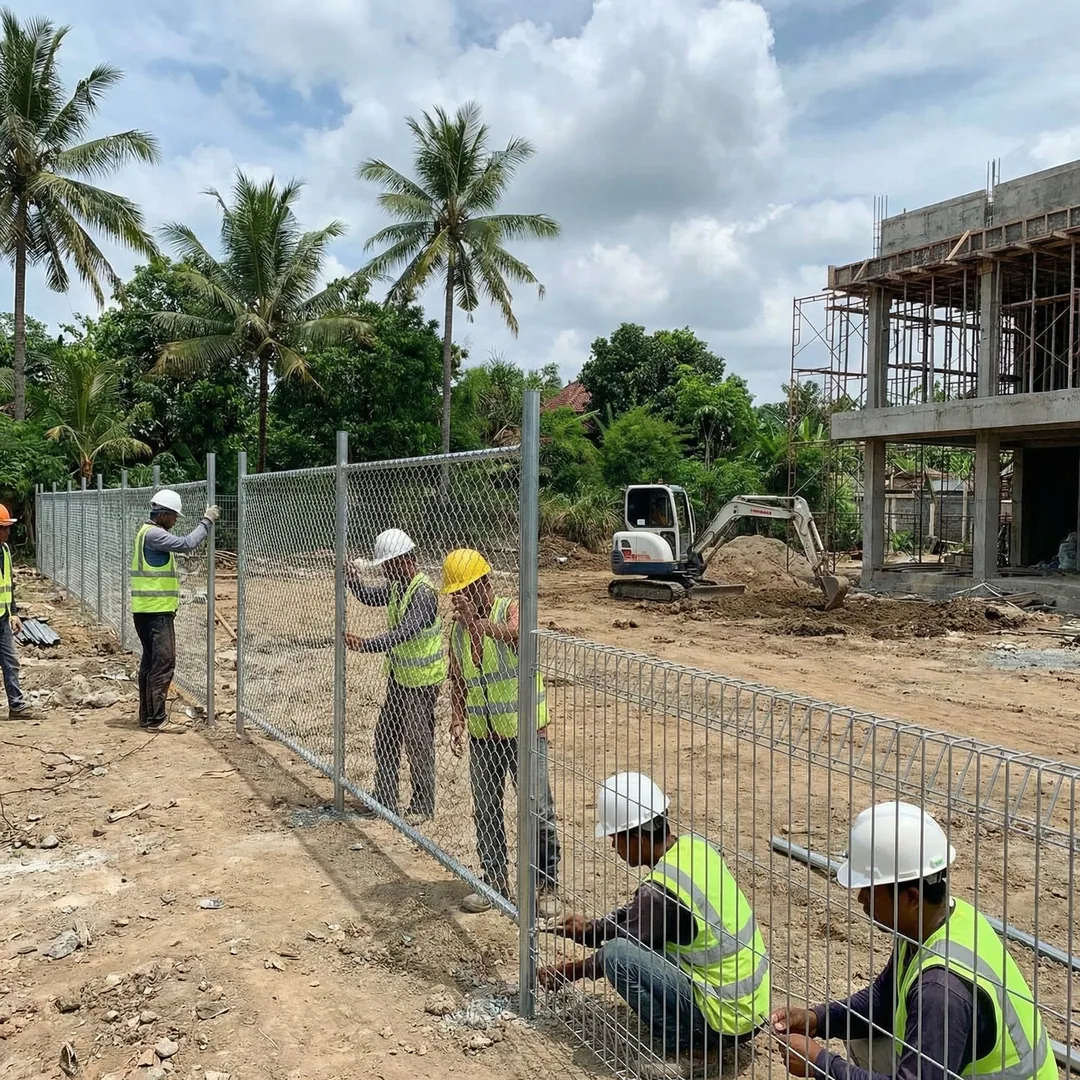 🚪 SITE PERIMETER FENCING | Security Installation

Installing temporary construction fencing around 