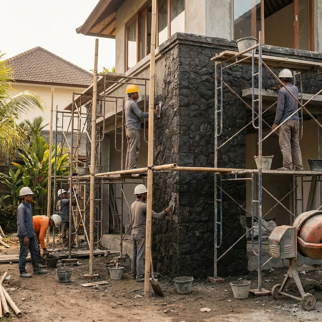 🪨 NATURAL STONE FACADE | Volcanic Stone Cladding

Installing natural volcanic stone on exterior wal