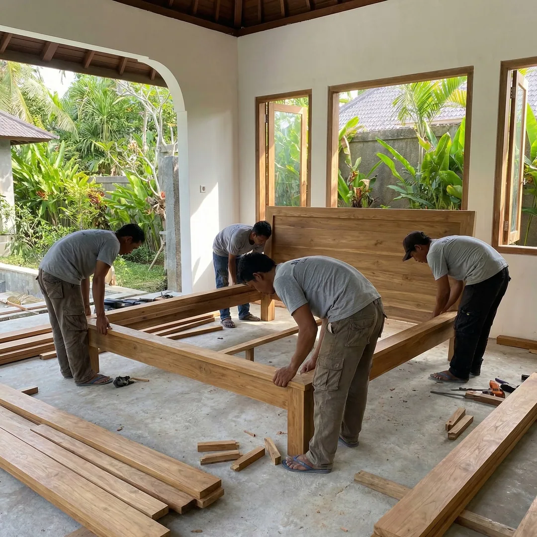 🛌 Furniture Assembly | Teak Bed Installation

Teak furniture assembly requires understanding wood g