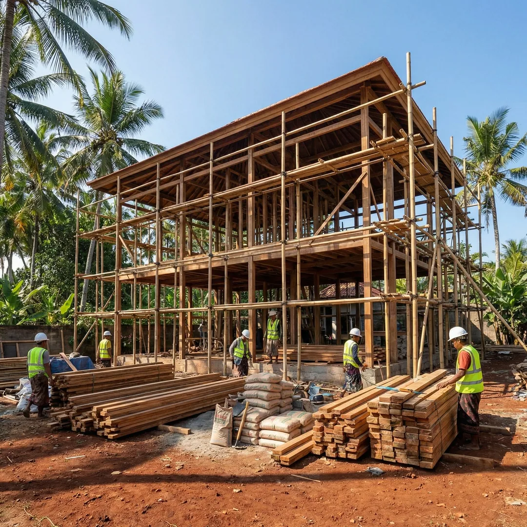 Terrazzo vs cement tile—each demands different labor protocols in Bali's humid climate. Terrazzo req