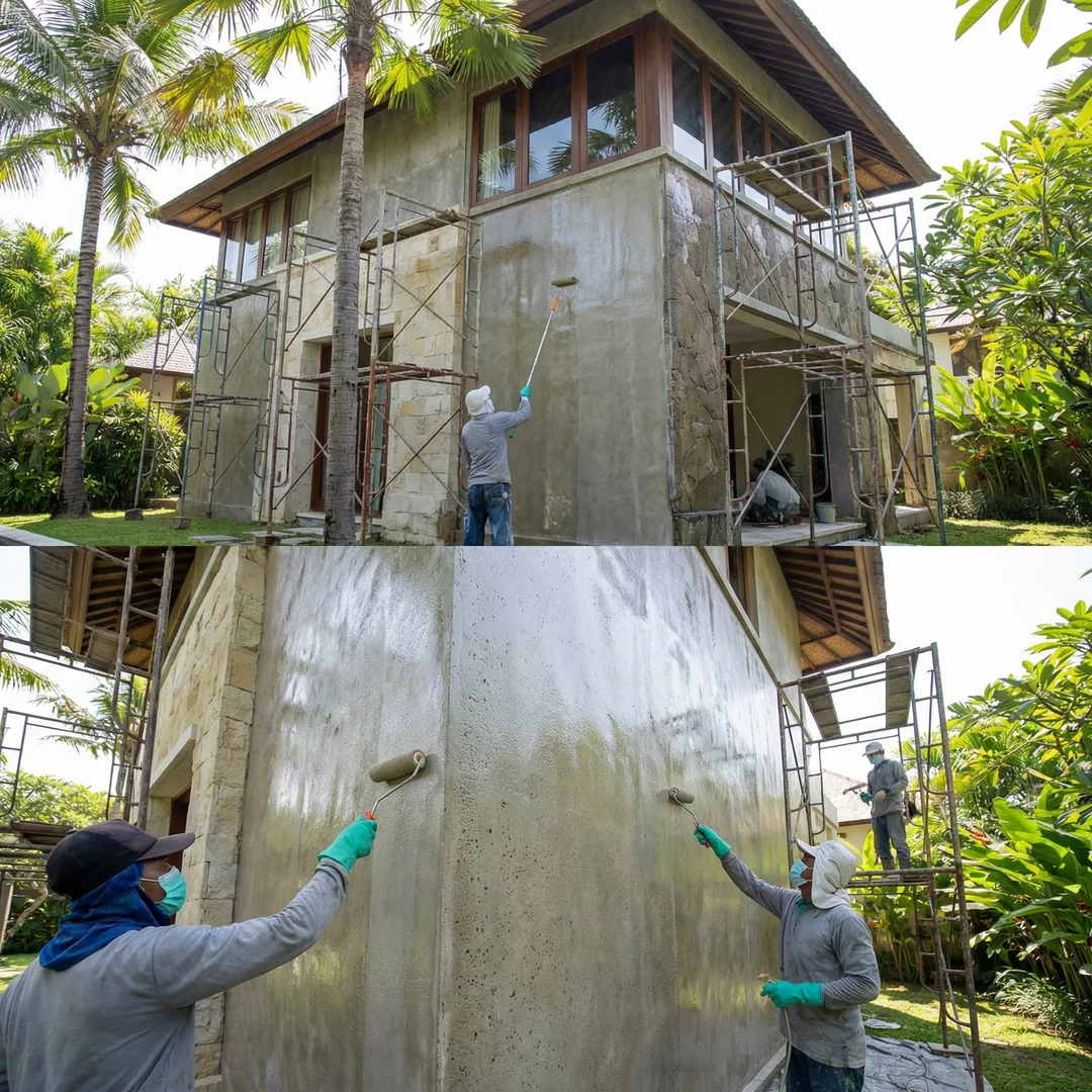 🛡️ PROTECTIVE COATING | Anti-Graffiti Treatment

Applying clear protective coating to facade surfac