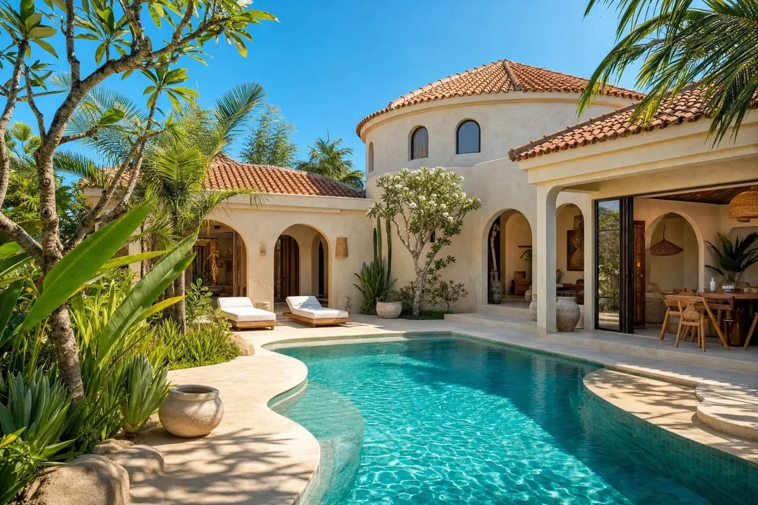Discover the Maya villa, where luxury meets thoughtful design.
This spacious property spans 182 square meters, offerin