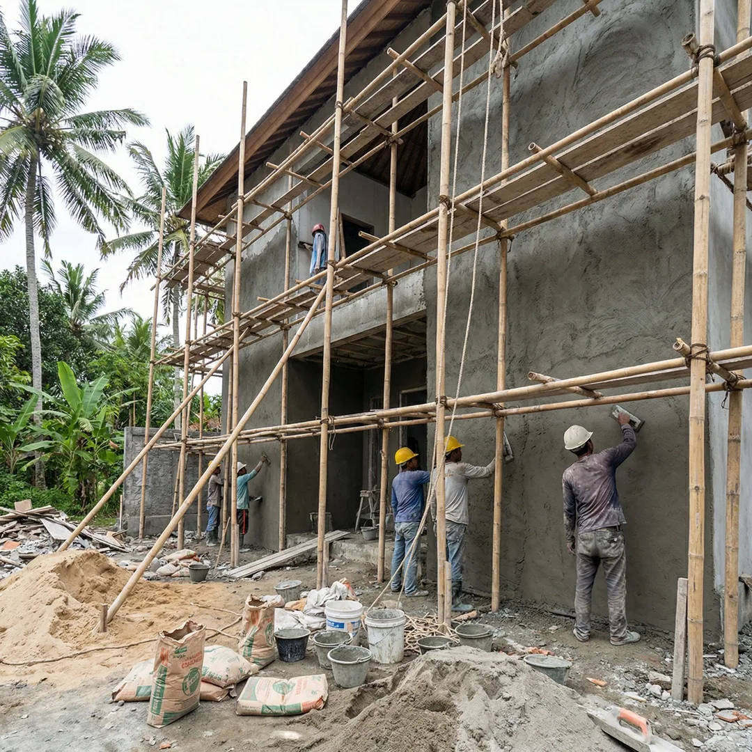 🏗️ EXTERIOR WALL PLASTERING | Base Coat Application

Cement plaster on exterior walls requires weat