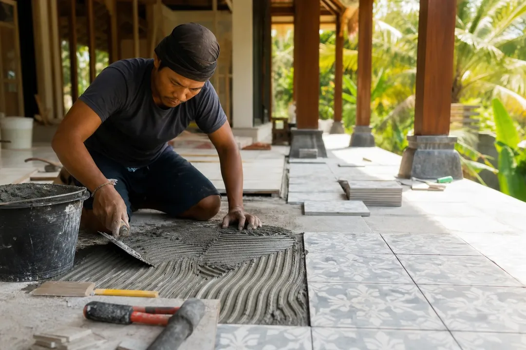 Selecting the right ceramic tile adhesive is crucial for a successful Bali villa project. Proper adherence ensures a dur