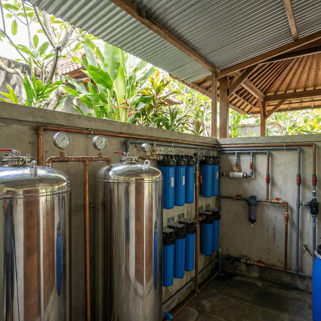 💧 Plumbing Systems | Water Filtration Engineering

Water filtration in Bali requires multi-stage sy