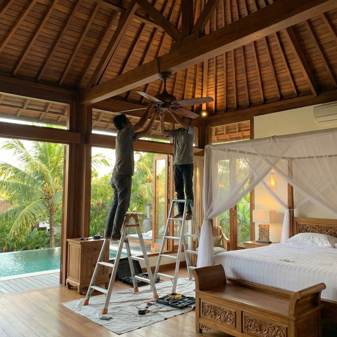 🌬️ Ceiling Fans | Climate Control Design

Tropical ceiling fans require proper blade pitch for airf