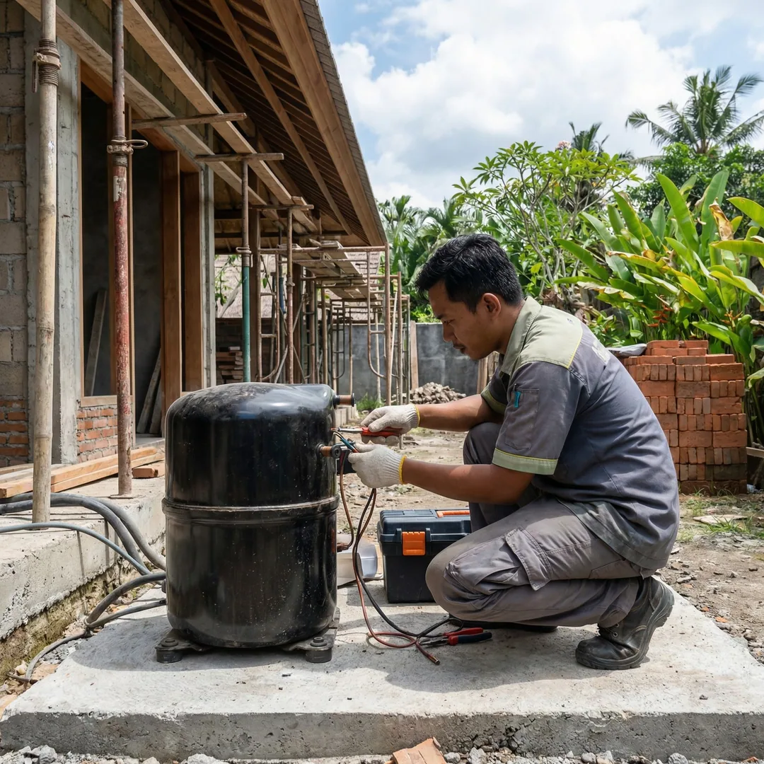 ❄️ OUTDOOR AC COMPRESSOR | Heat Dissipation Unit

Compressor placement requires proper ventilation c