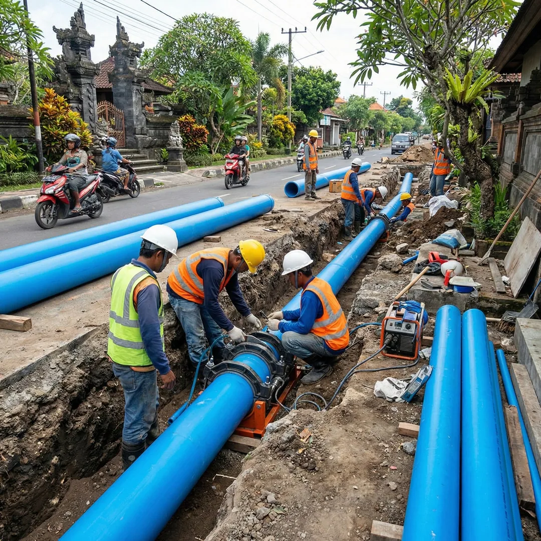 💧 WATER MAIN INSTALLATION | Complex-Wide Supply

Installing blue PPR water supply mains connecting 