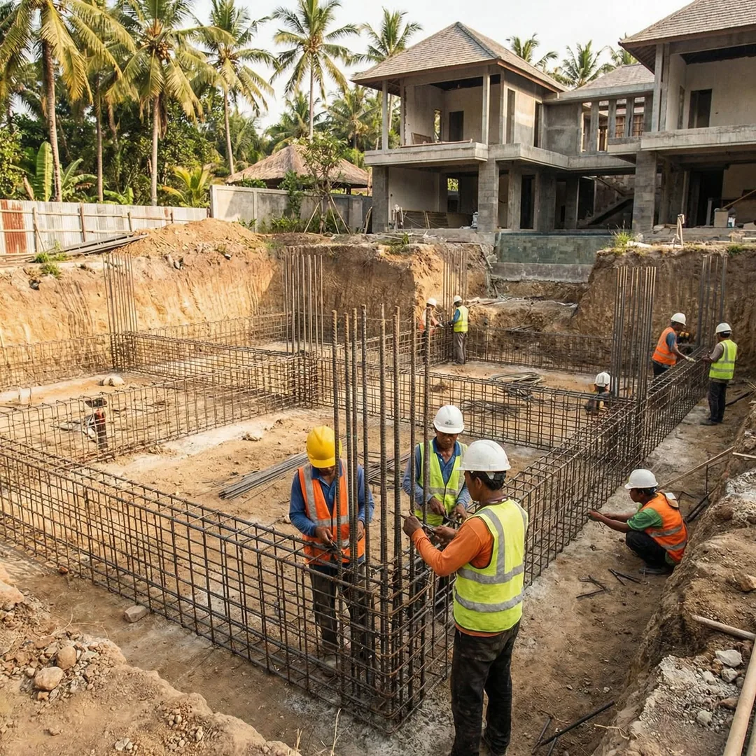 ⚔️ VILLA 2 REBAR INSTALLATION | Steel Framework

Workers tying steel rebar for Villa 2 foundation. D