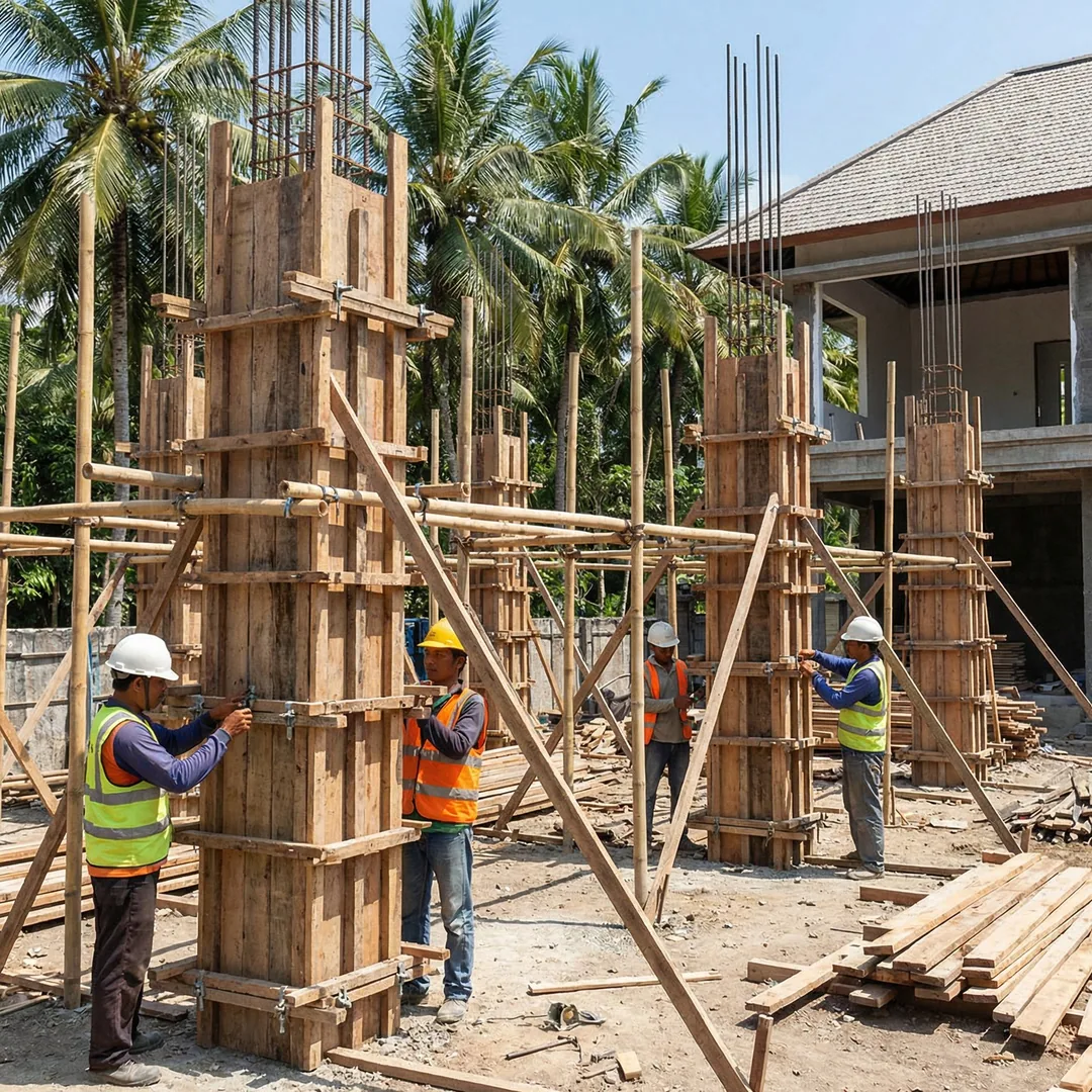 🏗️ STRUCTURAL STAGE | Column Formwork & Reinforcement

Column engineering determines load distribut