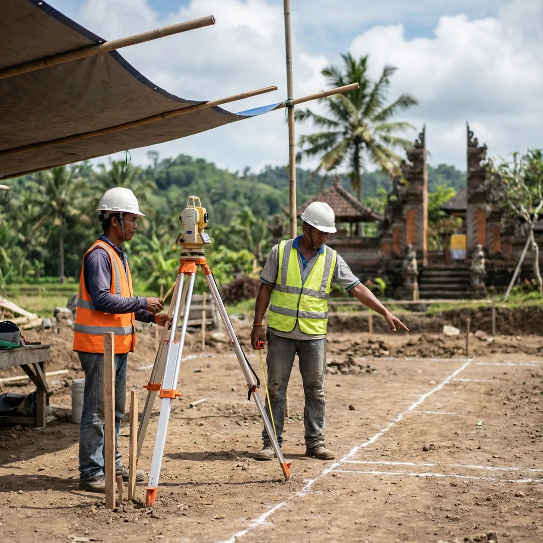 📍 LAND SURVEYING | Site Layout Precision

Survey team marking exact villa positions with theodolite