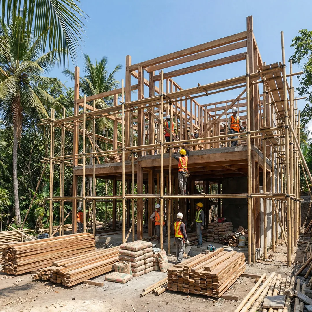 Bali villa construction costs in 2025 range from $800-$2,500 USD per sqm, depending on materials, fi
