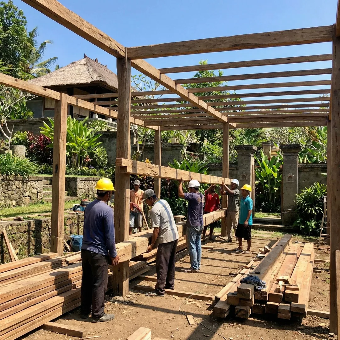 🏛️ GARDEN PERGOLA | Outdoor Structure Construction

Wooden pergola construction provides shade and 